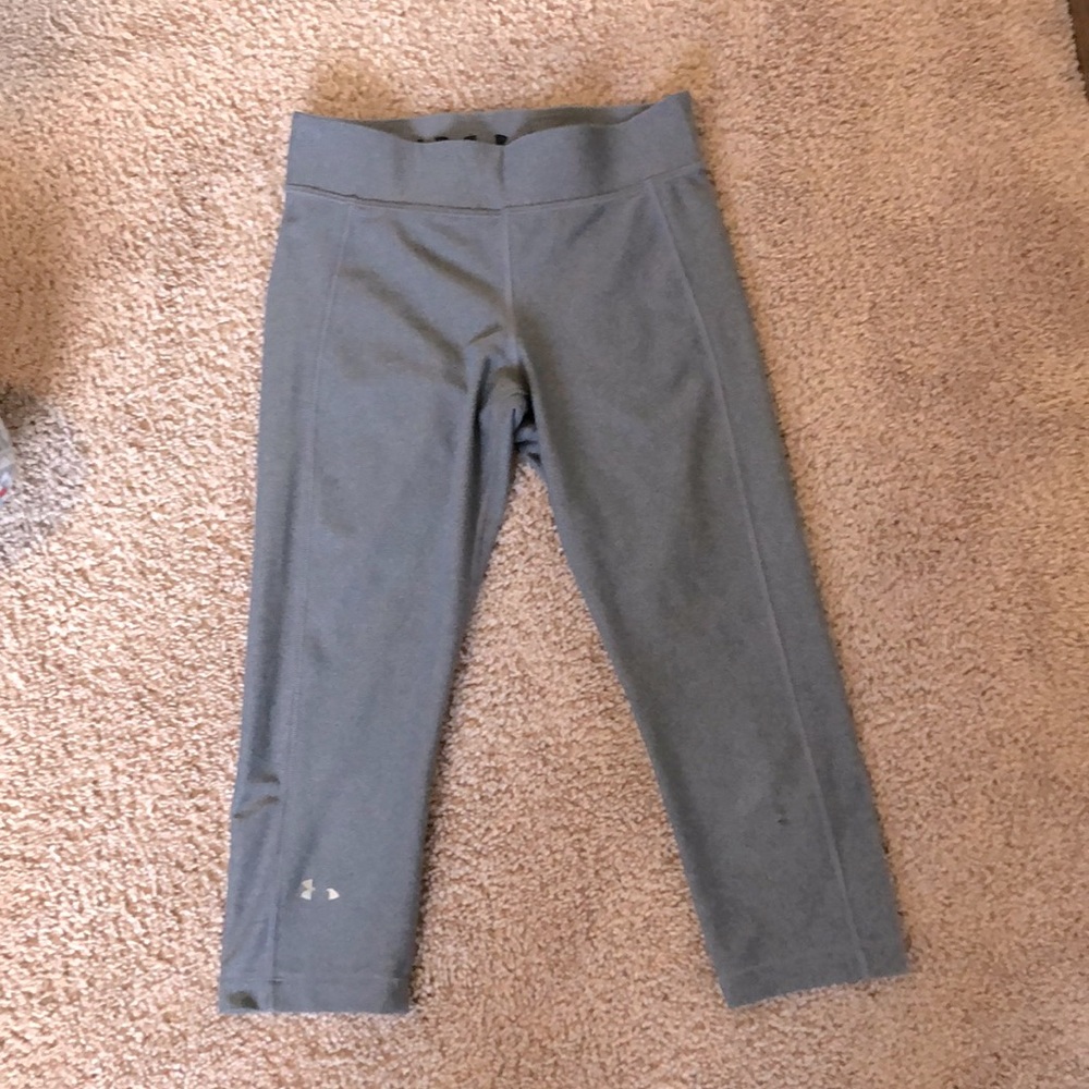 Grey Under Armour Capri Leggings